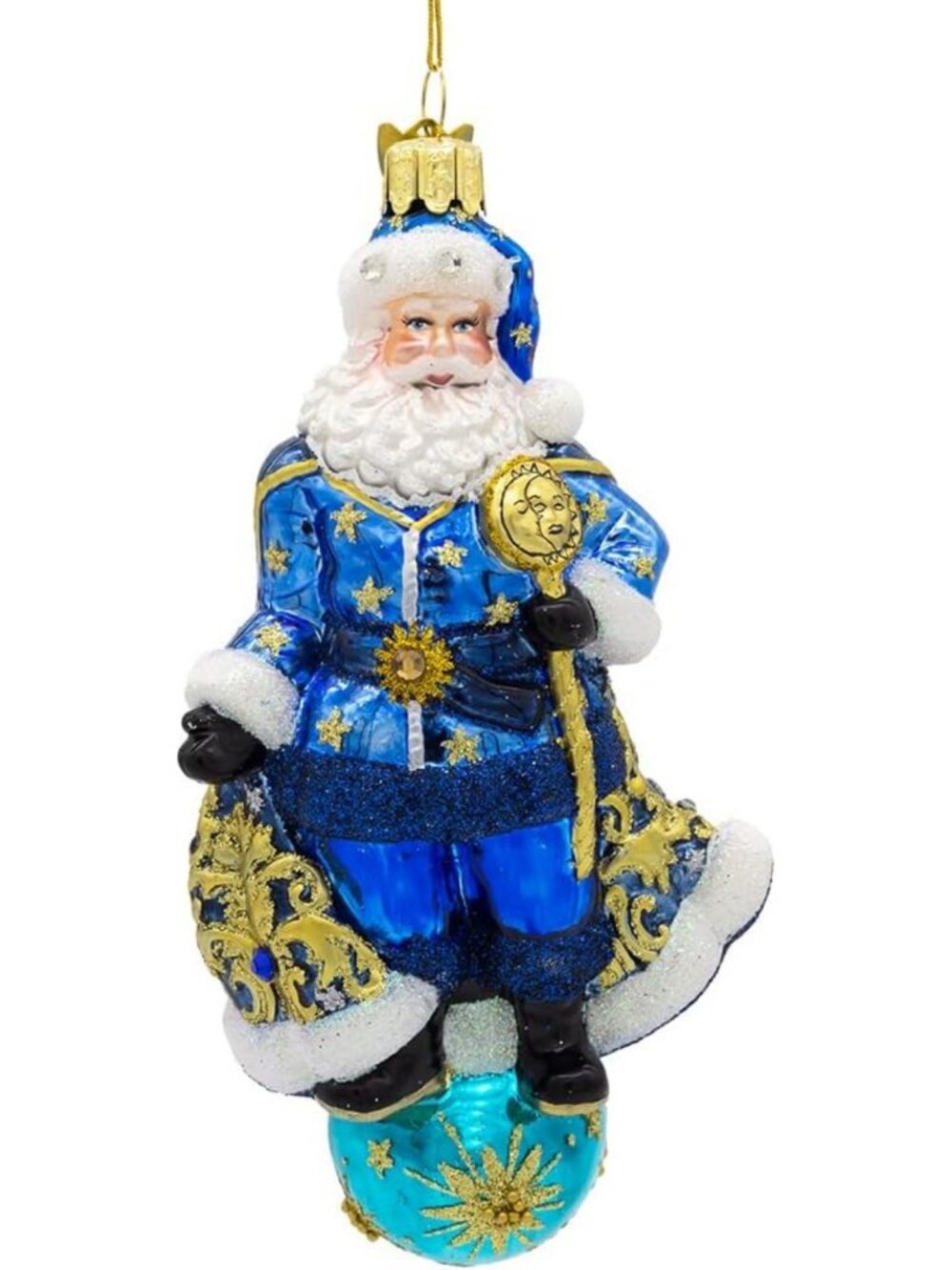 6-Inch Celestial Santa Ornament - Festive Holiday Decor for Tree & Home